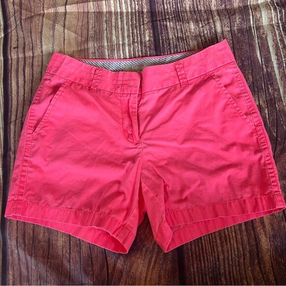 J. Crew Pants - J. Crew Hot Pink Chino Shorts Size 2